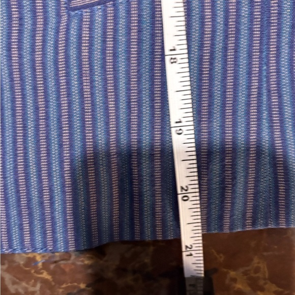 Vintage Lizsport Blue Relaxed Fit V-Neck Pantsuit - Picture 11 of 16